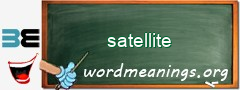 WordMeaning blackboard for satellite